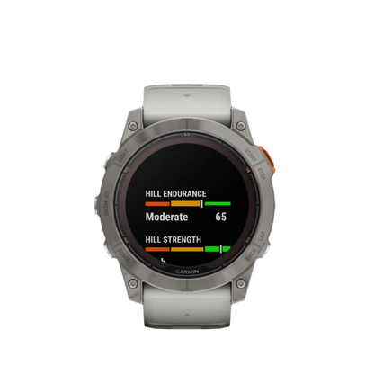 Garmin Fenix® 7x Pro Gps Smartwatch - Suivi De La Santé Avec Chargement Solaire, 51 Mm - Titane/orange