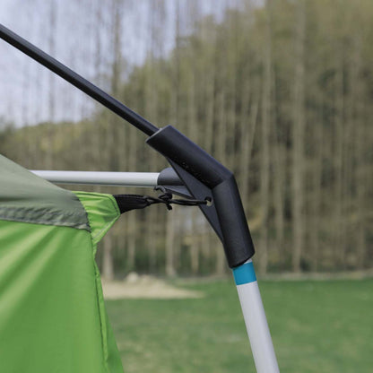 Outsunny Tente de Camping 4-8 Personnes, Tente Dôme 2 Chambres Avec Porche, Verte