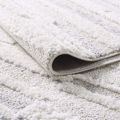 Lola Ajor Cream Shag Area Rug - 6'7 x 9'6|Carpette à poil long Lola Ajor crème - 6 pi 7 po x 9 pi 6 po