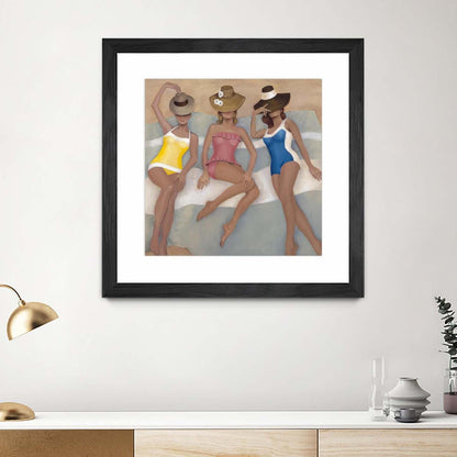 Œuvre d'art murale sur toile encadrée noire « The Orange County Club.tif » 30 x 30