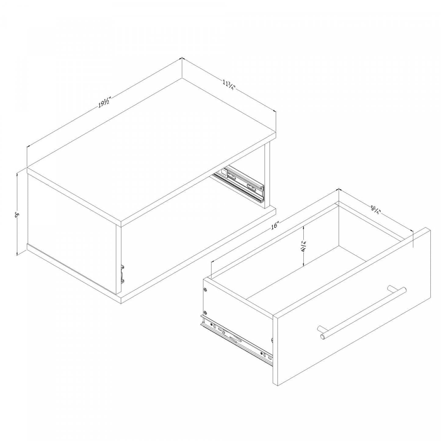 Primo Ensemble de 2 tables de nuit flottantes avec 1 tiroir - Chêne noir | Primo Ensemble De 2 Tables De Chevet Flottantes 1 Tiroir - Chene Noir