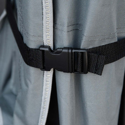 Lit de camping pliant Outsunny pour adultes avec matelas et oreiller gris foncé