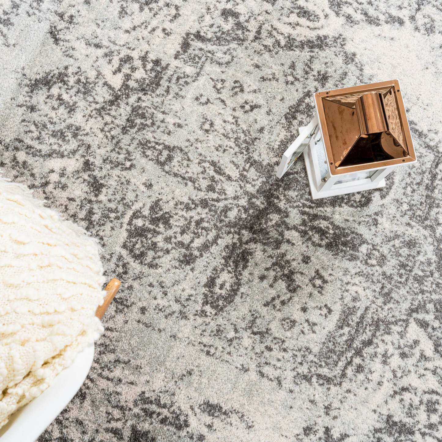 Tapis Roma Medallion Gris 5x8 | Carpette Roma Medallion grise 5 x 8 | D80GGSSK