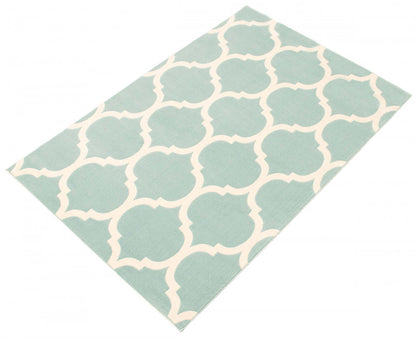 Aliya Aqua 3'11 x 5'7 Area Rug|Carpette Aliya turquoise 3 pi 11 po x 5 pi 7 po|D86FQKFN