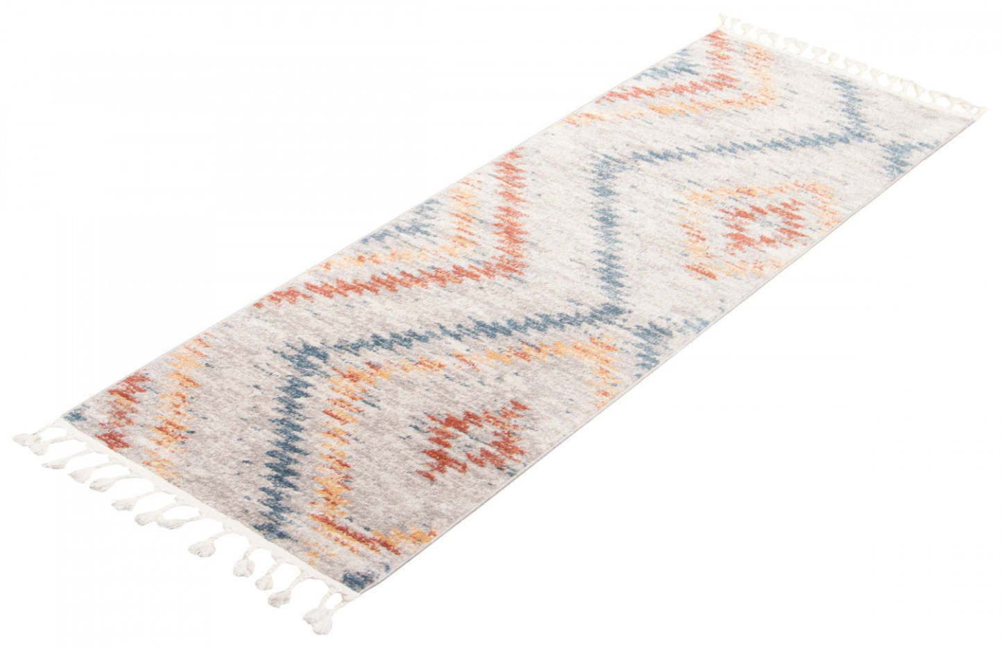 Tapis Vera Sun ivoire/bleu – 2'7 x 8'4| Tapis Vera Sun ivoirebleue - 2 pi 7 po x 8 pi 4 po|D86FF0LV