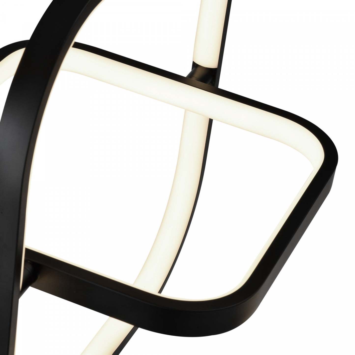 Sienna 30 W LED Carré Noir Suspension|Luminaire suspendu carré Sienna noir à DEL de 30 W|D06HR85D