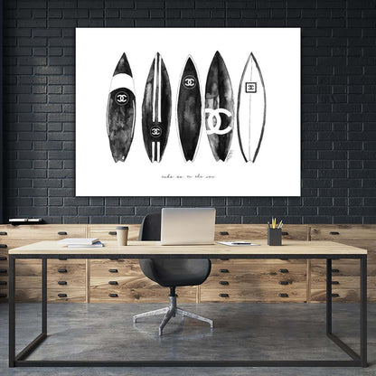 Surf Paysage Giant Art 72x54 Wall Art|Œuvre d'art murale Giant Art « Surf Landscape » 72 x 54