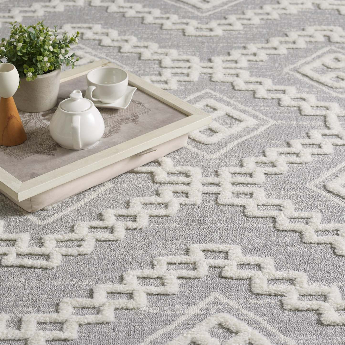 Quinto Moroccan Quatro Shag Area Rug - 2'7 x 8'|Tapis à poil long Quinto Moroccan Quatro - 2 pi 7 po x 8 pi