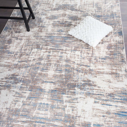 Shi Abstract Blue 3x5 Area Rug|Carpette Shi bleue à motifs abstraits 3 x 5|D80GP1BH