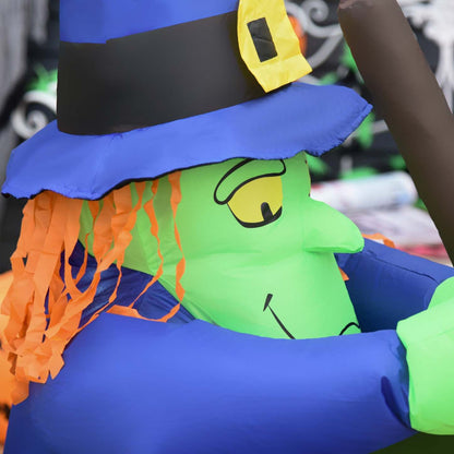 Homcom 6ft 2 Sorcière Gonflable d'Halloween
