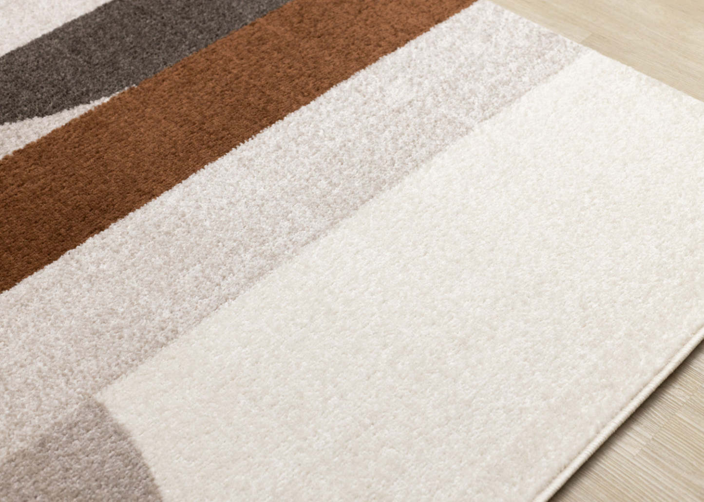 Marley Geometric Curves Taupe Oxblood Area Rug - 7'10 x 10'6|Carpette Marley taupe et rouge sang-de-bœuf à motif de courbes géométriques - 7 pi 10 po x 10 pi 6 po