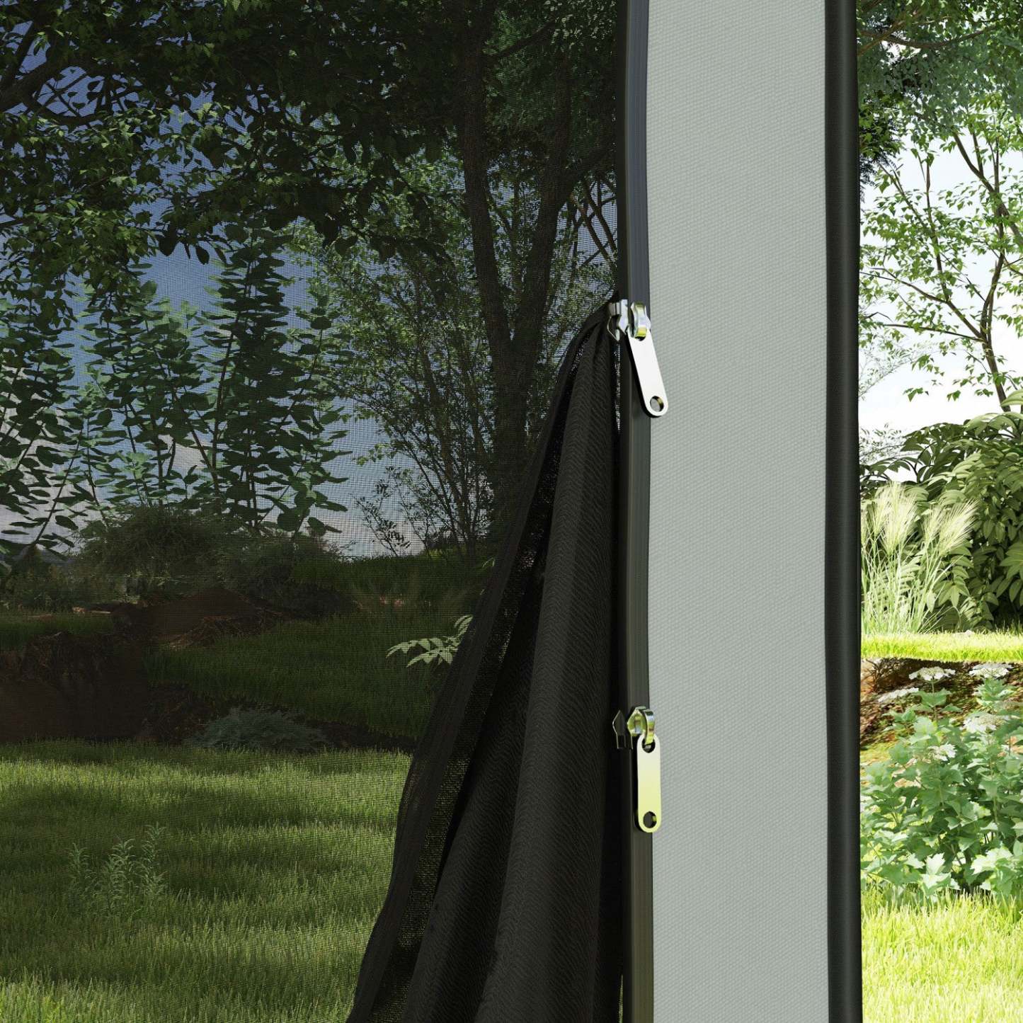 Outsunny Tente Écran Pop Up, Abri de Camping Portable Upf50+ Avec Sac de Transport