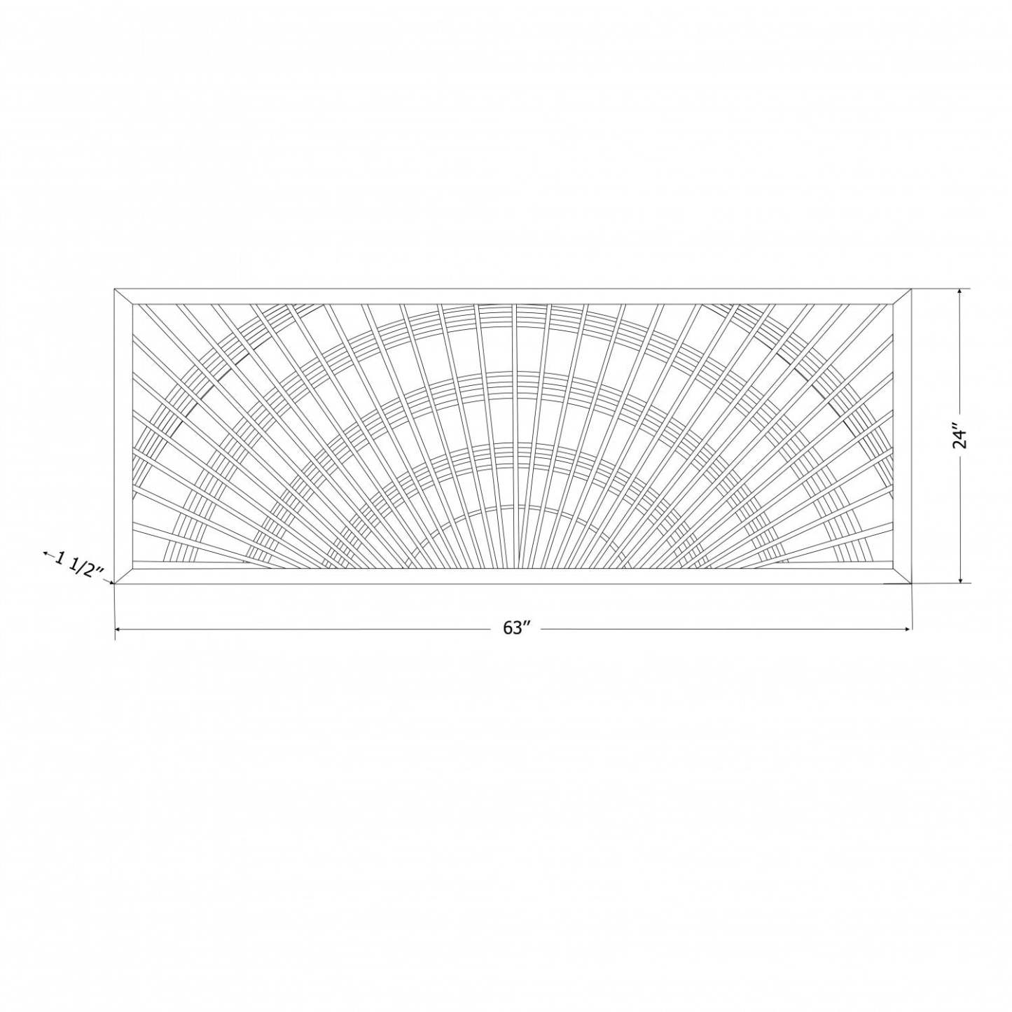 Tête de lit murale en rotin Balka - Sunrise Natural|Tête de lit murale Balka en rotin - naturel, levier de soleil
