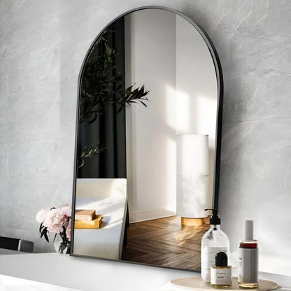 Miroir architectural artisanal Arcus 24 X 36 - Noir|Miroir architectural Arcus 24 po x 36 po fabriqué à la main - noir