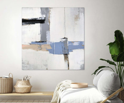 Œuvre murale géante « Broken Edges I » 72 x 72