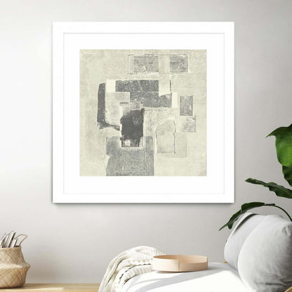 Camera Obscura Matted and Framed White 36x36 Wall Art|Œuvre d'art murale encadrée blanche et mate « Camera Obscura » 36 x 36