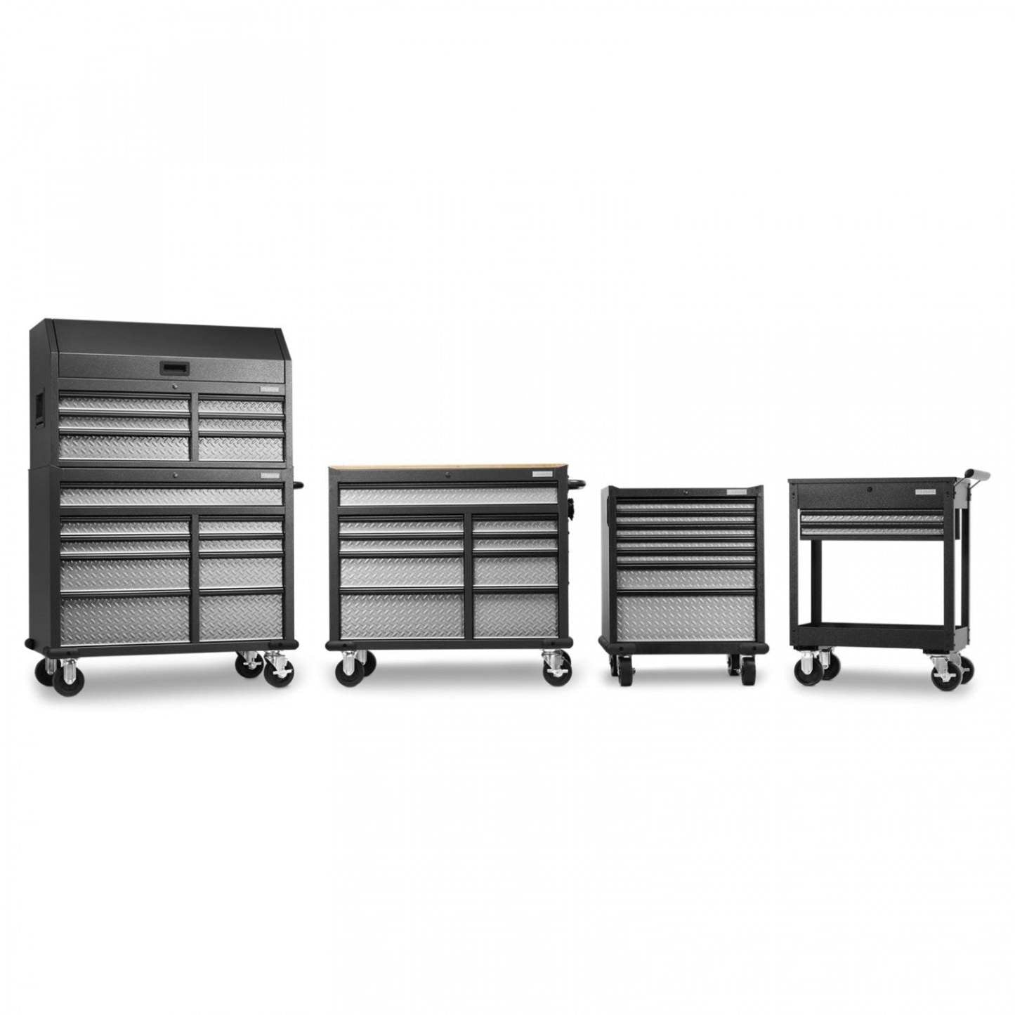 Gladiator Premier 7-Drawer Modular Tool Storage Cabinet - Silver Tread|Armoire à outils modulaire de série Premier à 7 tiroirs de Gladiator - bande de roulement argentée