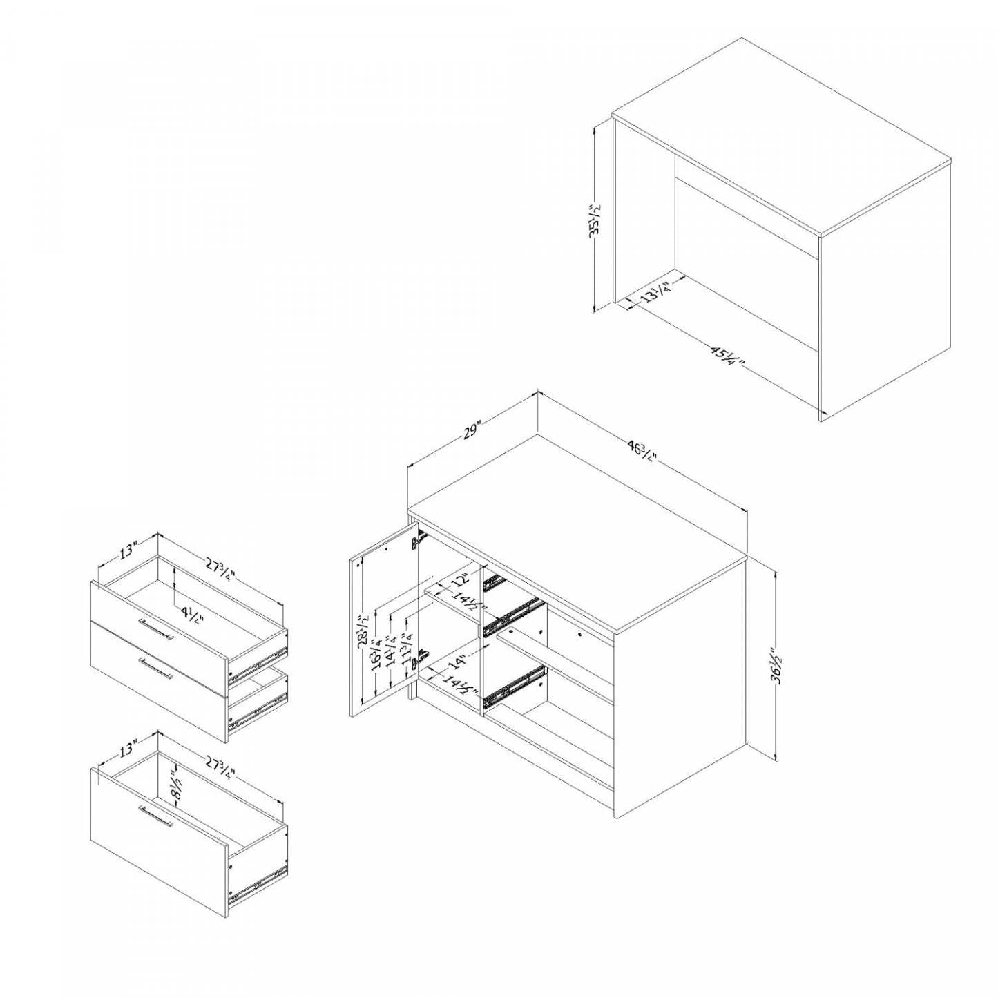Myro Ilot De Cuisine Avec Porte Et Tiroirs - Faux Marbre Blanc Et Blanc