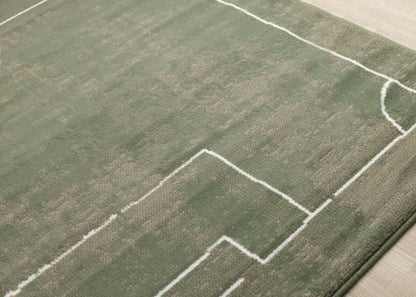 Forte Kids Soccer Playing Field Area Rug - 5'3 x 7'5|Tapis Forte à motif de terrain de soccer pour enfants - 5 pi 3 po x 7 pi 5 po