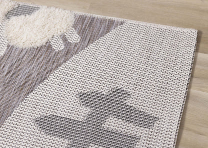 Kids Sheep Area Rug - 5'3 x 7'7|Carpette à motif de mouton pour enfants - 5 pi 3 po x 7 pi 7 po