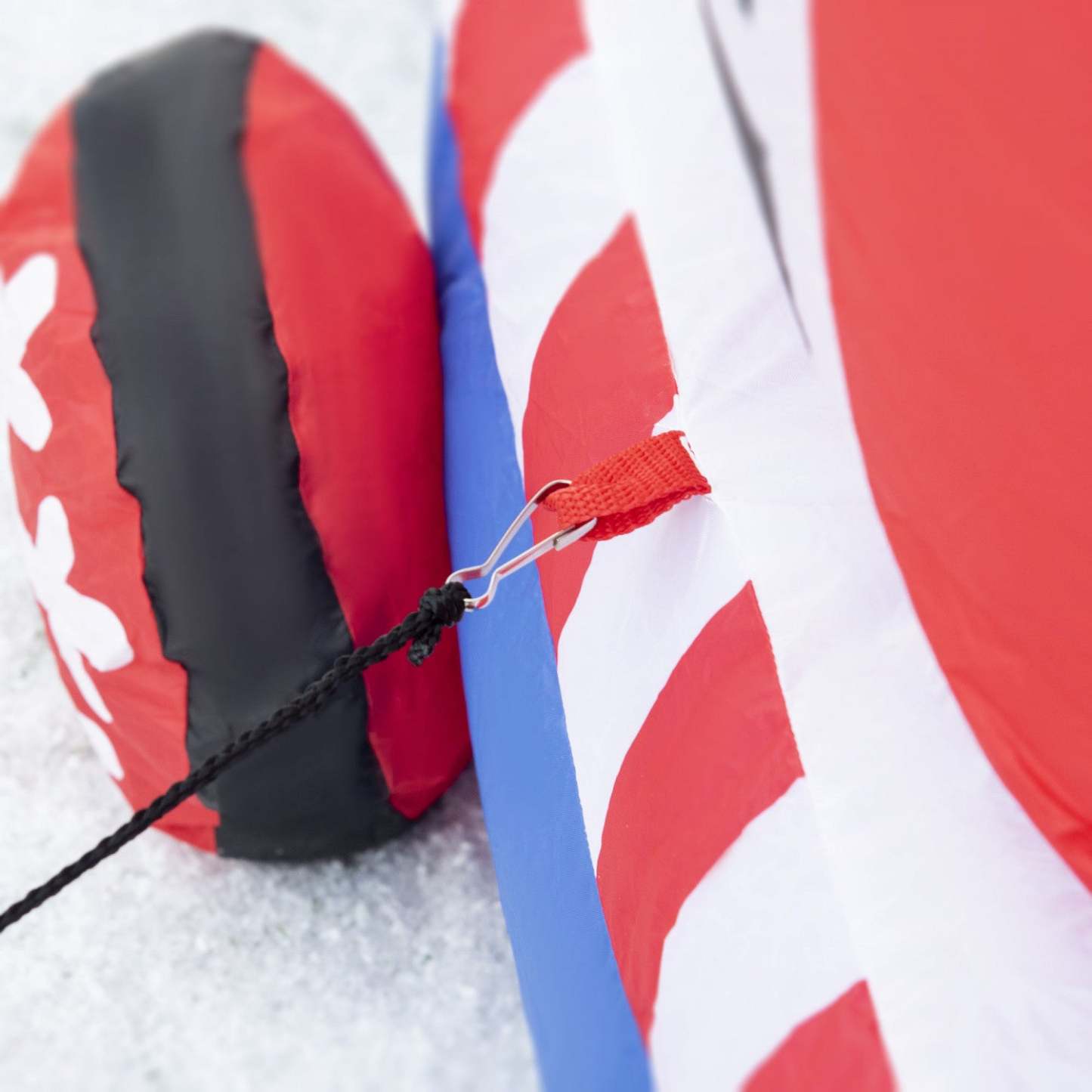 Outsunny 8' Gonflable Christmas Train W/ Santa Claus Snowman Penguin|Outsunny Train de Noël Gonflable avec Pingouin Bonhomme de Neige