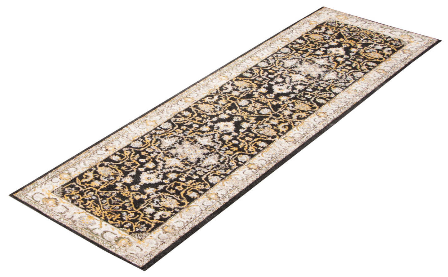 Legacy Black Machine Lavable Area Rug - 2'6 x 8'0|Carpette Legacy noire lavable à la machine - 2 pi 6 po x 8 pi 0 po|D86FLRZO