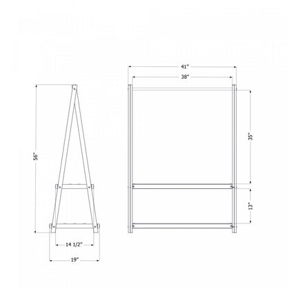 Sweedi Kids Wooden Clothes Rack - White|Portant à vêtements Sweedi en bois pour enfants - blanc