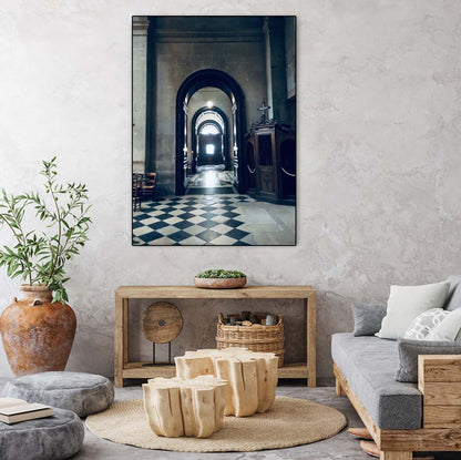 Confessional Canvas Framed Black 30x40 Wall Art|Œuvre d'art murale sur toile encadrée noire « Confessional » 30 x 40