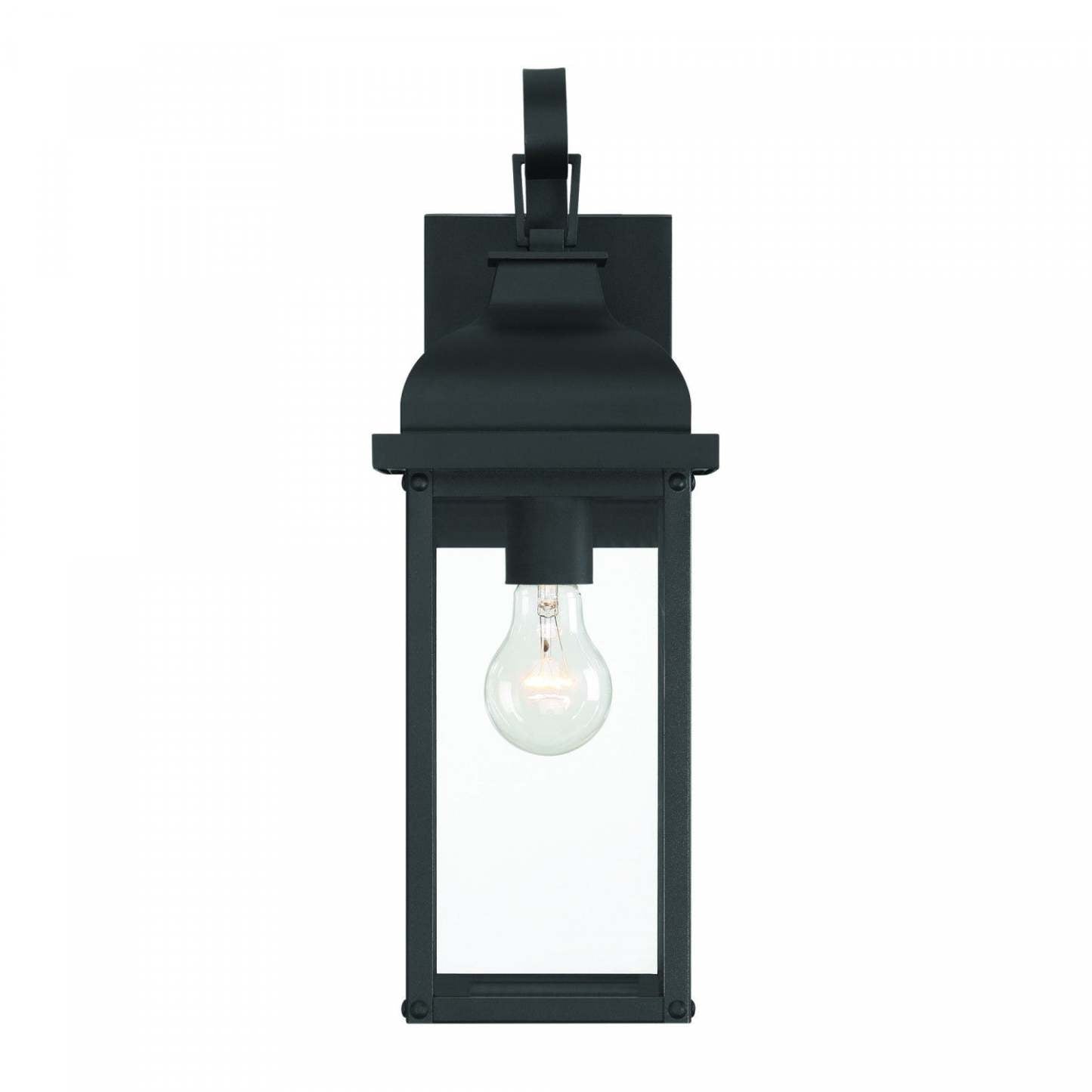 Madrid 1 Light Outdoor Wall Sconce 23.4, Black Lamp | Applique Murale D’exterieur Madrid A 1 lampe De 23,4 po, Noir