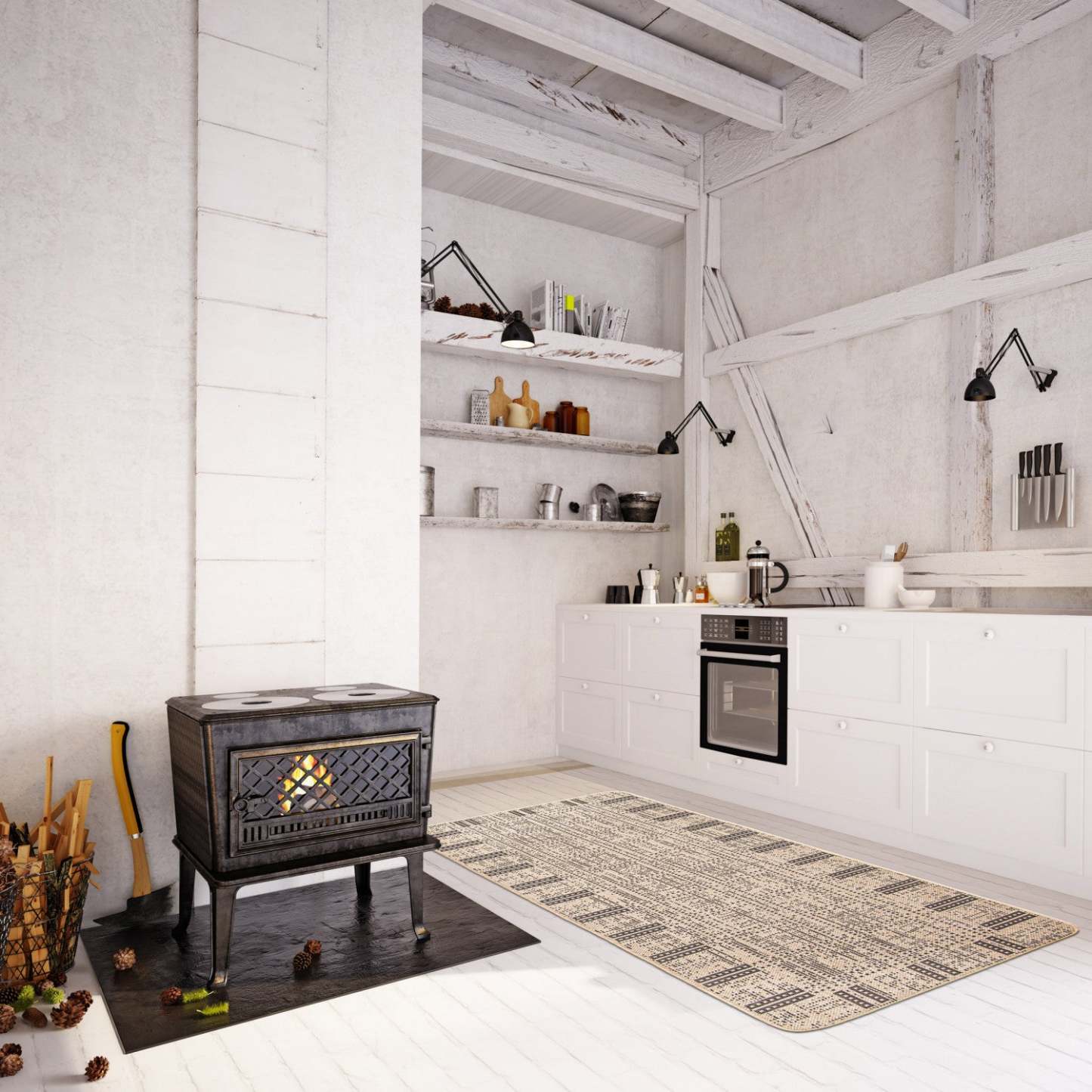 Carpette Joni - 2'2 x 6'7 | Carpette Joni brun clair - 2 pi 2 po x 6 pi 7 po