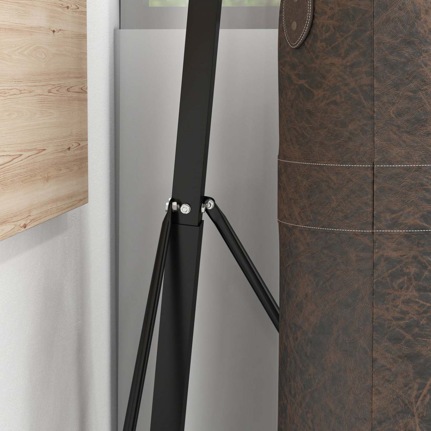 Support de sac de frappe Soozier pour sac lourd, pliable et réglable en hauteur