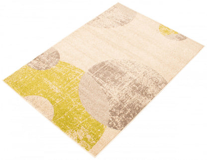 Tapis Ellegance Ivoire/Vert 2,39 m x 3,10 m | D27A1MOQ