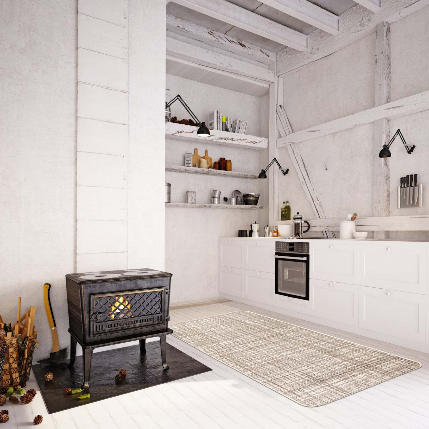 Panthea Ivory Area Rug - 4'4 X 6'5 |Carpette Panthea ivoire - 4 pi 4 po x 6 pi 5 po