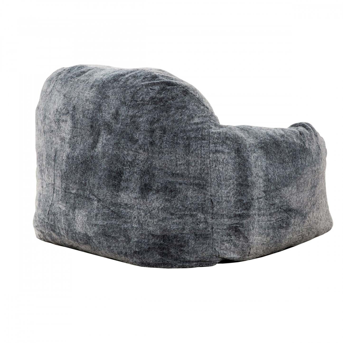 Sealy Tore Faux Fur High Density Foam Bean Bag Chair - Blue|Fauteuil poire Tore de Sealy en fausse fourrure avec mousse à mémoire de forme