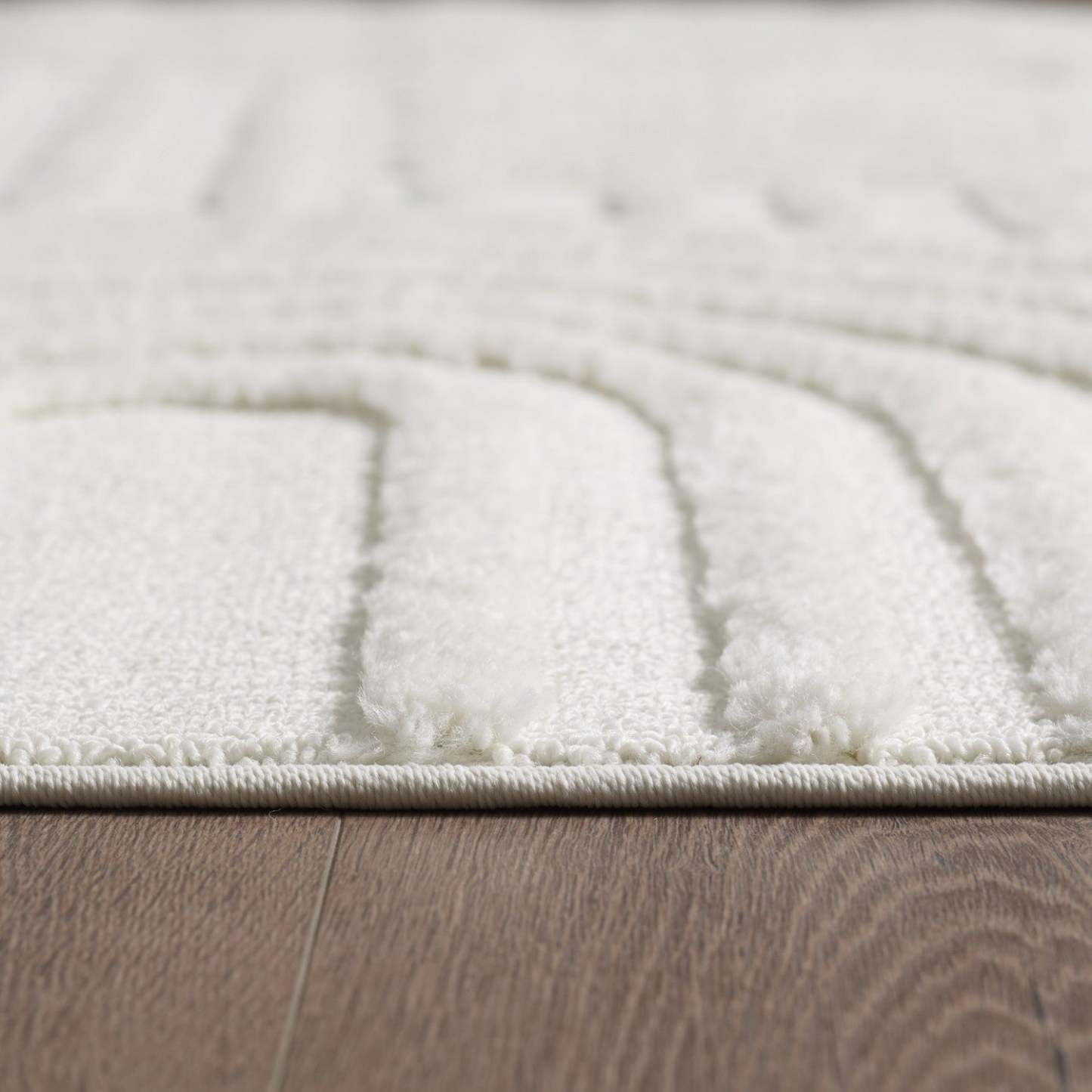 Quinto Geo Circles Shag Area Rug - 6'3 x 9'|Carpette à poil long Quinto à motif de cercles géométriques - 6 pi 3 po x 9 pi