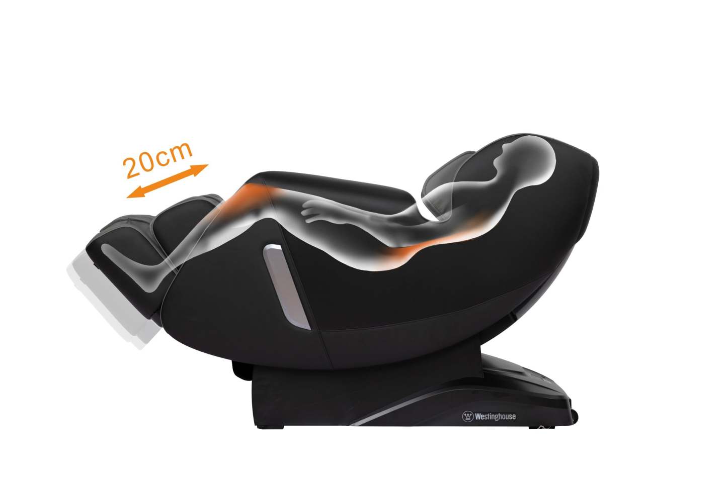 Fauteuil de massage Westinghouse anthracite - Wes41-800-3D | Fauteuil de massage Westinghouse Charcoal - Wes41-800-3D