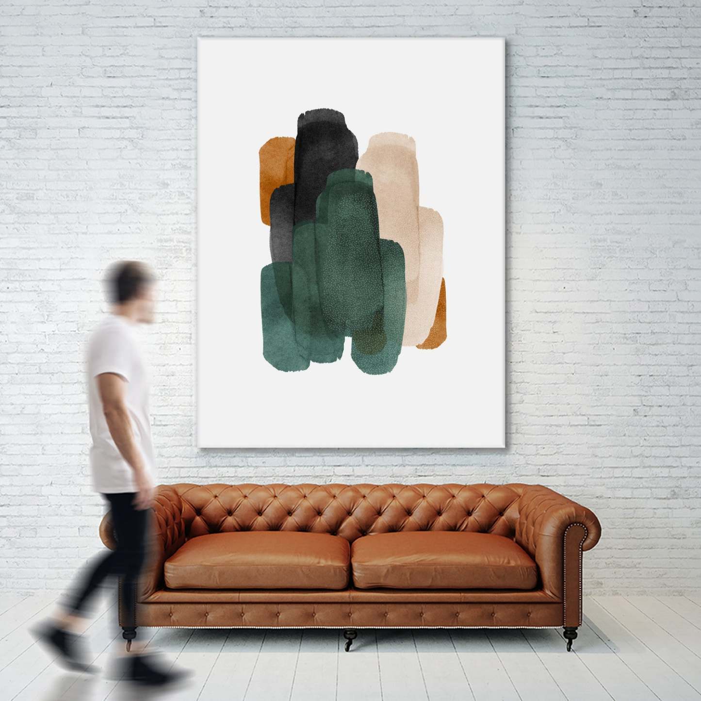 Œuvre d'art murale géante « Untitled Art » 72x54