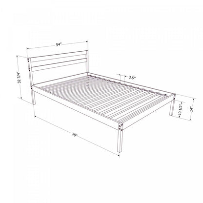 Lit double Sweedi - Bois naturel | Lit double Sweedi - Bois naturel | D83GMVSU