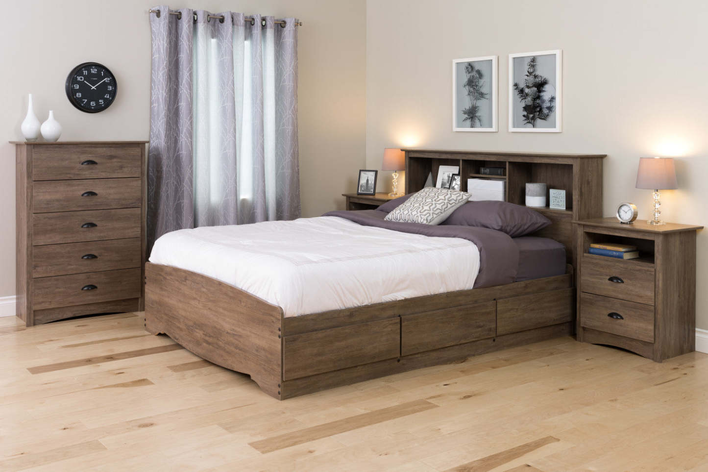 Salt Spring Tall Nightstand - Drifted Grey|Table de nuit haute Salt Spring - gris délavé