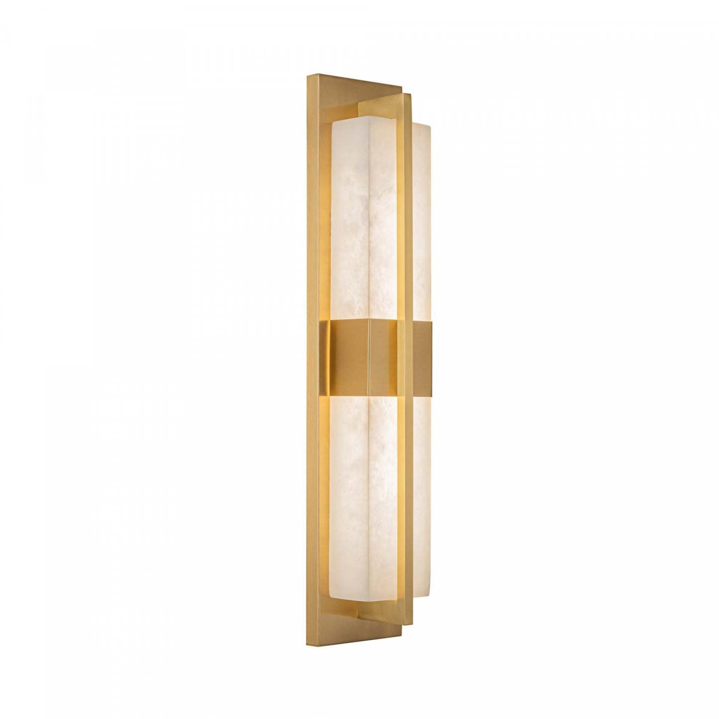 Applique murale intégrée Briana, en laiton brossé