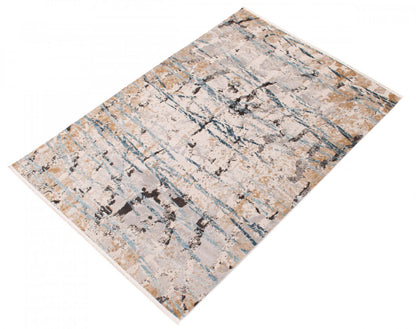 Tahi Blue, Grey, Taupe Rug 3'11 X 5'11 Area Rug|Tapis Tahi gris, bleu taupe 3 pi 11 po x 5 pi 11 po|D86FXX3G