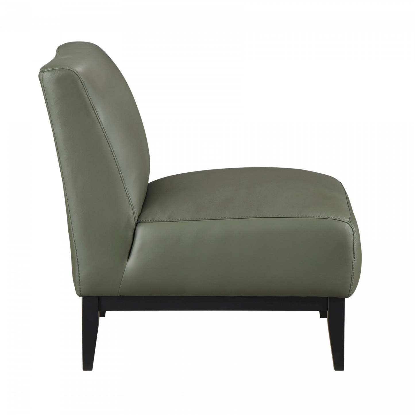 Chaise d'appoint Murdock en cuir vert | Fauteuil D'appoint Murdock En Cuir Vert
