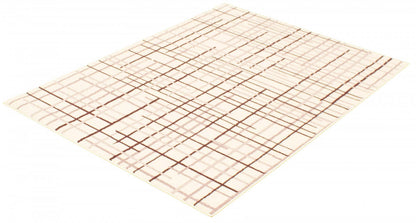 Taite Cream-Bordeaux Area Rug - 3'11 x 5'7|Carpette Taite crème-Bordeaux - 3 pi 11 po x 5 pi 7 po| D2AT0XCM