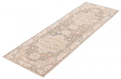 Carpette longue Ashby brun clair - 2 pi 8 po x 8 pi 2 po