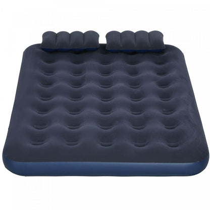 Matelas pneumatique Outsunny Queen avec 2 oreillers, lit double gonflable, bleu