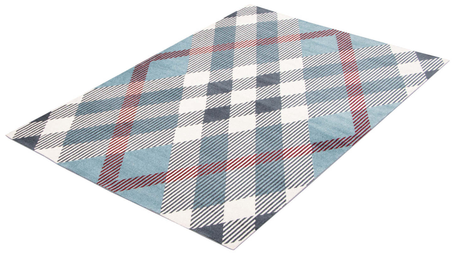 Tapis Kors bleu lavable en machine - 3'0 x 5'0|Carpette Kors bleue lavable à la machine - 3 pi 0 po x 5 pi 0 po|D86F1JN3