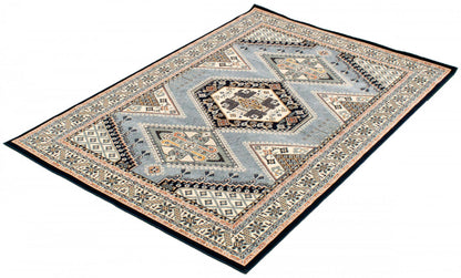 Quincy Blue Area Rug - 7'10 x 10'2|Carpette Quincy bleue - 7 pi 10 po x 10 pi 2 po |D2B9758H