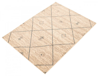 Tapis Grande Ivoire/Bleu 3'11 X 5'7|Tapis Grande Ivoire / Bleu 3pi 11 po X 5pi 7po| D26IDP1N|Carpette Grande ivoirebleue 3 pi 11 po x 5 pi 7 po|D26IDP1N