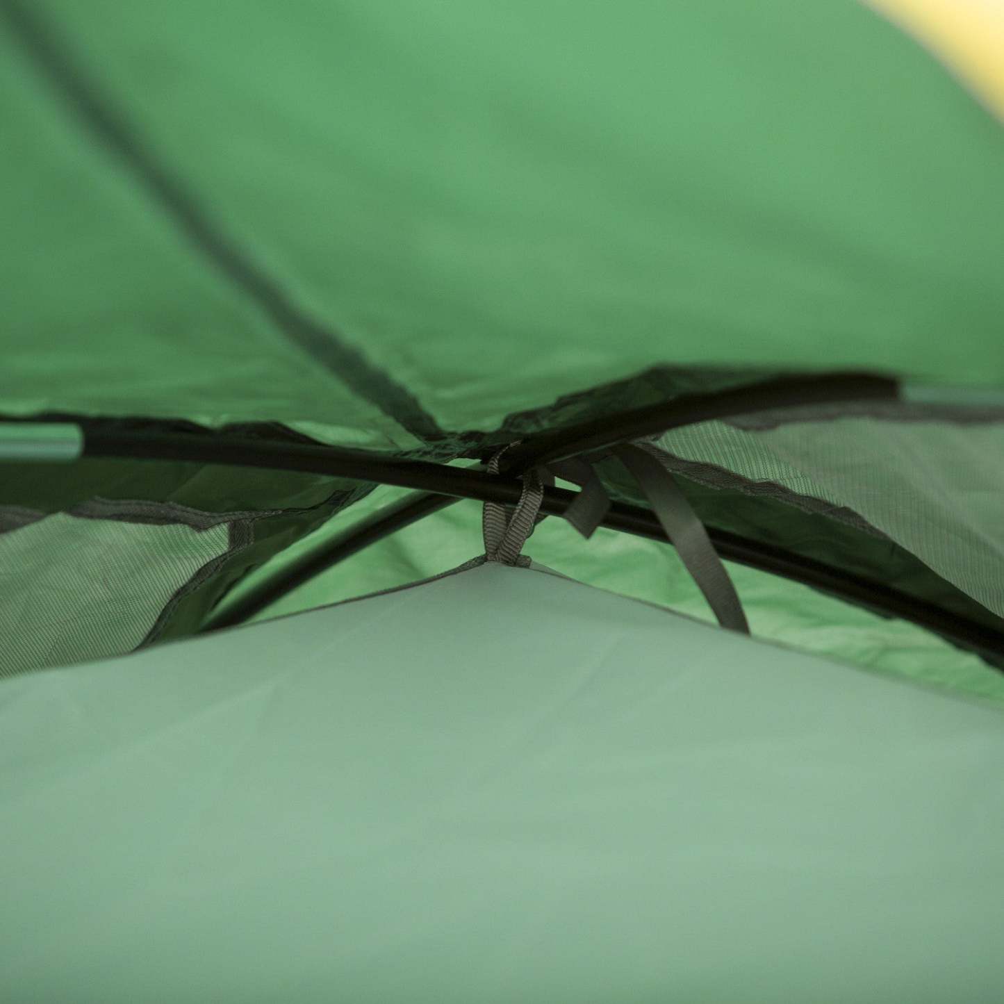 Outsunny Tente De Camping 2-3 Personnes Avec Vestibule Résistant Aux Intempéries, 2 Chambres, Tente De Randonnée Avec 2 Moustiquaires