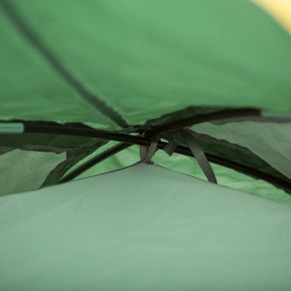 Outsunny Tente De Camping 2-3 Personnes Avec Vestibule Résistant Aux Intempéries, 2 Chambres, Tente De Randonnée Avec 2 Moustiquaires
